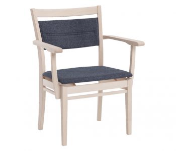 Keps karmstol XL klädd rygg och sits